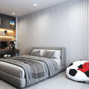 Lámina Acanalada Decorativa WPC Textured White 24X160x2900 mm