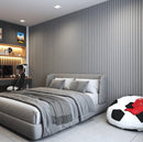 Lámina Acanalada Decorativa WPC Fabric Grey 24X160x2900 mm