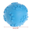 Pelota para perro de caucho TPR con sonido. Tamaño 6.5cm. Color Azul