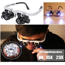 Lentes con lupa y luces led