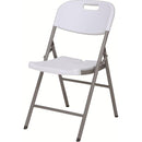 SILLA PLASTICA PLEGABLE ( HDPE ) CON MARCO DE ACERO REVESTIDO. MEDIDAS 83 CM X 46 CM X H57 CM