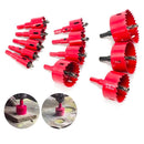 Juego 12pcs brocas circulares bi metalicas 18/20/24/28/30/35/38/45/50/55/65/75mm para metales o mad