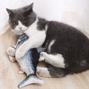 Jueguete para Gato pez electronico de movimiento. Carga USB. Tamaño 30cm Color Gris