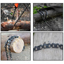 Motosierra de corte manual de cadena con bolsa protectora.