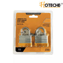 Juego 2 Candados laminados 40mm  galvanizado 4 llaves