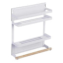 Repisa organizadora desmontable magnética del hogar. Color Blanco.