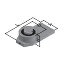 Bisagras pivotante con rolineras para soldar.