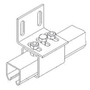 Soportes de riel a pared para atornillar.