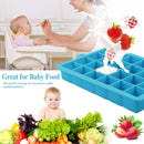 Bandeja para 24 cubitos de hielo, de silicona.