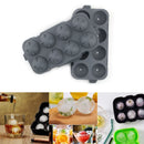 Bandeja de 8 cubos de hielo circular. De Silicona.