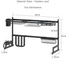 Escurridor De Platos Para Fregador. Color Negro.