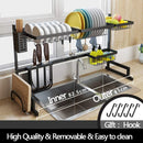 Escurridor De Platos Para Fregador. Color Negro.