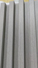 Lámina Acanalada Decorativa WPC Fabric Grey 24X160x2900 mm