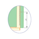 Escuadra L Con Divisiones Métricas Longitud (Mm) 600.