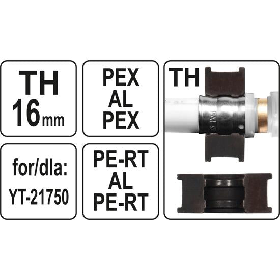 Dados Para Pinza Pex YT-21750 Tipo U Y Tipo TH