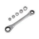 Juego llave universal con trinquete reversible 6 piezas