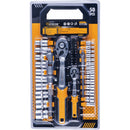 Ratchet set de 50 piezas de 1/2" y 1/4"  métrico