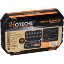 Juego de Ratchet, cubos y puntas 46 Pzas 1/4" metrico