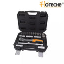 Juego de Ratchet y cubos de 20 Pzas 1/2" metrico