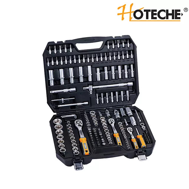 Juego Ratchet cubos puntas 171Pzas 1/4" 3/8 "y 1/2"