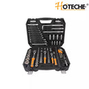 Juego Ratchet cubos puntas 126 Pzas 1/4" 3/8" y 1/2"