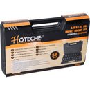 Juego d 38 Pzas 3/8" y 1/2" Cubos impacto Metrico/pulgada