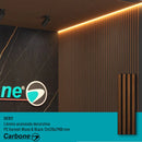 Lámina acanalada decorativa PS Varnish and black 12x120x2900 mm