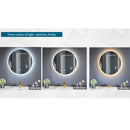 Espejo circular con luz led y sistema antiempañante (Diámetro 60 cm)