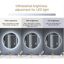 Espejo circular con luz led y sistema antiempañante (Diámetro 60 cm)