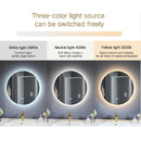 Espejo circular con luz led y sistema antiempañante (Diámetro 60 cm)