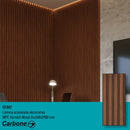 Lámina acanalada decorativa  WPC varnish wood 24x160x2900 mm