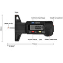 Medidor de espesor de neumáticos.