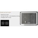 Espejo rectangular de con luz led y sistema antiempañante (Alto 60 cm x Largo 100 cm)