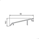 Covertor Superior FX50. 5,8 Mts Largo. Aluminio Acabado Inox.
