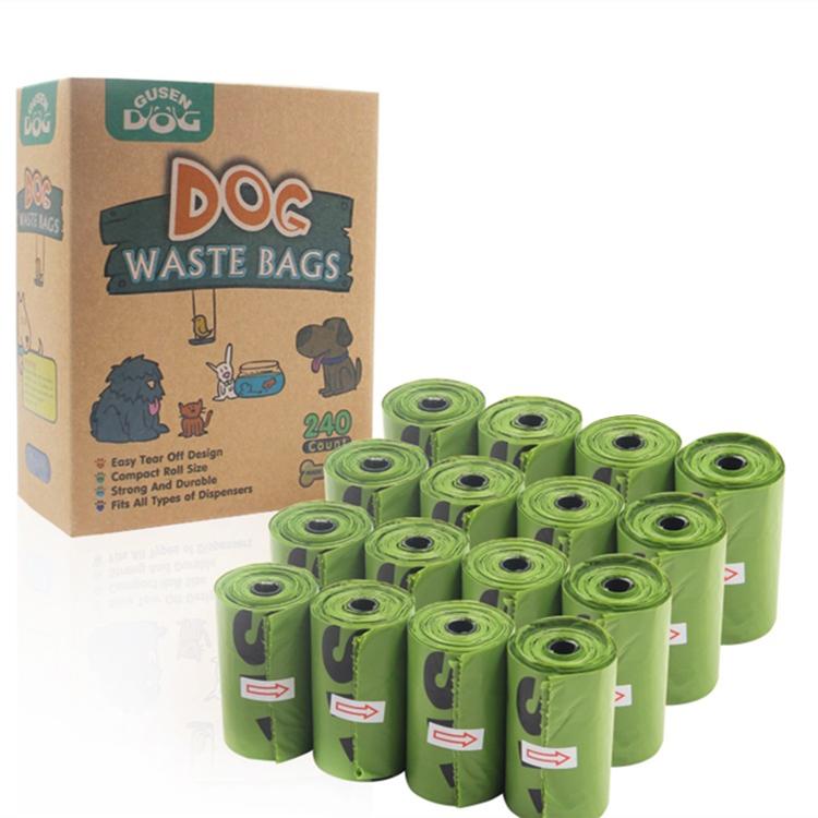 Rollos de Bolsas Biodegradables para mascotas. 16 Rollos por caja. 240 pzas