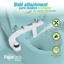 Accesorio bidé para asiento de inodoro. Paperless Cleaner