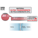 Junta Ultra-Transparente De Vidrio-Vidrio De 10 Mm. 3 Mt