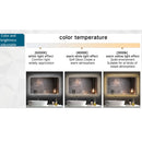 Espejo rectangular con luz led y sistema antiempañante (Alto 60 cm x Largo 80 cm)