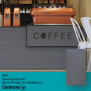 Panel Decorativo Mármol PVC  1.22 m x 2.80 m x 4 mm. Acabado: Roble gris