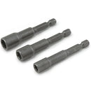 Cubos magneticos 3Pzas Cr-V Tamaño: 1/4" * 65 mm * 5/16"