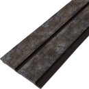 Lámina acanalada decorativa PS Dark old wood 12x120x2900 mm