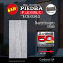 Piedra Flexible Travertino Gris panel 570 x 270 mm (2.5 - 3.3mm) 30 Pc/ box (4.62m2)