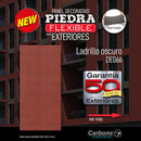 Piedra Flexible Ladrillo Oscuro panel 240 X 60 mm (2.5 - 3.3mm) 350 Pc/ box (5.04 m2)