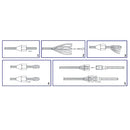 C10105 Terminal Sin Necesidad De Prensa Hidraulica, Para Cable 5 Mm  .Rosca Macho.