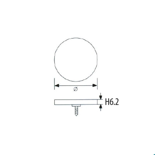 Tapitas Decorativas  De 20 Mm.(Solida) Brillante ( Se Vende Por Unidad)