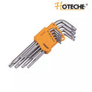 Juego de llaves Torx 9 Pzas largas Material: Cr-V