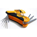 Juego de 8 Piezas de llaves Torx plegables