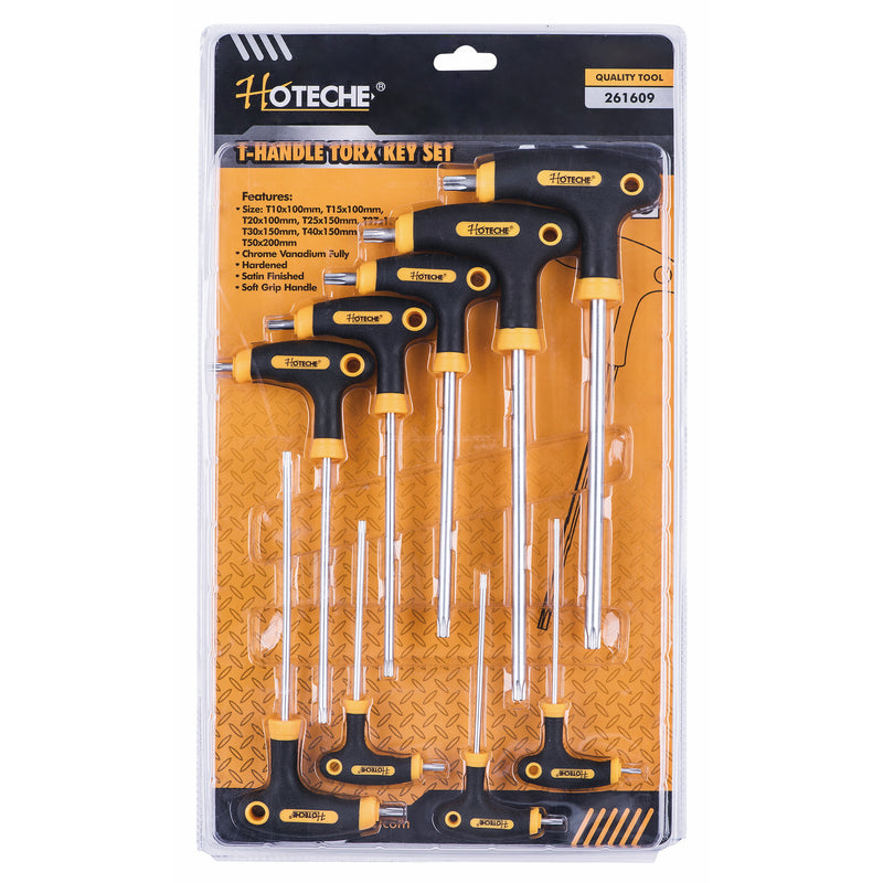 HO-Juego de llaves Torx con mango en T de 9 pcs