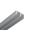 Perfil Guia Superior para puertas corredizas de vitrina. 2mts. Anodizado.