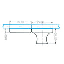 Cerradura Puertas Dobles Para Pegar Con Fotocurado UV.